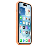 Apple Silicone Case with MagSafe for iPhone 15 6.1" Orange Sorbet A3123 - MT0H3ZM/A