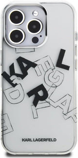 Karl Lagerfeld IML Sketched Graphic Case for iPhone 16 Pro Max 6.9" Clear - KLHCP16XHMLGFCH