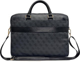 Guess 4G Round Classic Logo Stripes Bag for 16" Laptop Black - GUCB166PG4S4RK