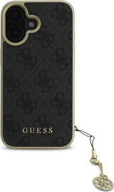 Guess 4G Charms Collection Case for iPhone 16 6.1" Black - GUHCP16SGF4GGR