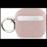 Karl Lagerfeld Monogram Karl Head Case for AirPods 4 Pink - KLA4PGKIPP