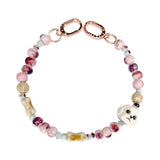 Nimmy Big Eye Cute Pet Bischon Fraise Dog Mobile Phone Chain Bag Charm Ceramic Bracelet Pink - N-XDY-SL-02