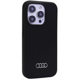 Audi Silicone Case for iPhone 15 Pro 6.1" Black - AU-LSRIP15P-Q3/D1-BK