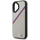 BMW M Tricolor Metal Logo Case with MagSafe for Case for iPhone 17 6.3" Grey - BMHMP17S25PCSPEG