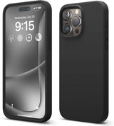 BMW Signature Liquid Silicone Case for iphone 15 Pro Max 6.7" Black - BMHMP15XSILBK2