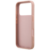 Guess PU Fixed Glitter Big 4G Metal Logo Case for iPhone 17 Pro 6.3" Pink - GUHCP17LHG4SGP