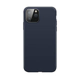 XQISIT Silicone Case for iPhone 12 Mini 5.4" Blue Soft Touch Cover