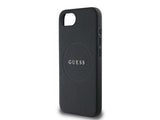 Guess PU Grained Classic Logo Case with MagSafe for iPhone 16e 6.1" Black - GUHMPSE4PGHSMMK