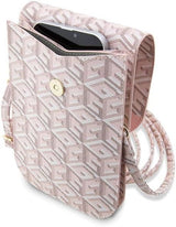 Guess Gcube Universal Phone Pouch with Strap Pink - GUWBHGCFSEP