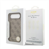 Guess 4G Charms Case for iPhone 17 Air 6.5" Tone on Tone Brown - GUHMP17MGF4GCW