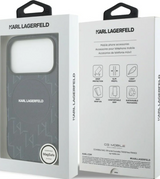 Karl Lagerfeld Monogram Logo Case with MagSafe for iPhone 17 Pro 6.3" Blue - KLHMP17L5PGKLMCB