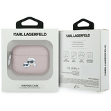 Karl Lagerfeld Monogram Karl & Choupette Head Case for AirPods Pro 3 Pink - KLAP3PGKCPP