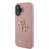 Guess IML Glitter Circle Case with MagSafe for iPhone 16 6.1" Pink - GUHCP16SHG4SGP