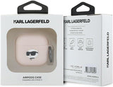 Karl Lagerfeld 3D Choupette Head Silicone Case for Airpods 4 Pink - KLA4RUNCHP