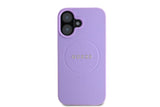 Guess PU Grained Classic Logo Case with MagSafe for iPhone 16 6.1" Purple - GUHMP16SPGHSMMU
