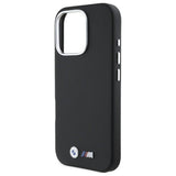 BMW M Series Kevlar Wrapped Metal Logo Case for iPhone 16 Pro Max 6.9" Black - BMHCP16X23PUFWKEV