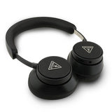Guess Saffiano ENC Triangle Logo Wireless On Ear Headphones Black - GUBHC15PGMRTRK