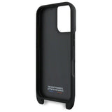 BMW M Series Carbon Stripe & Strap Case for iPhone 16 6.1" Black - BMHCP16S23PSCCK