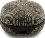 Guess 4G Classic Metal Logo TWS ENC Earphones Brown - GUTWST3P4EGW