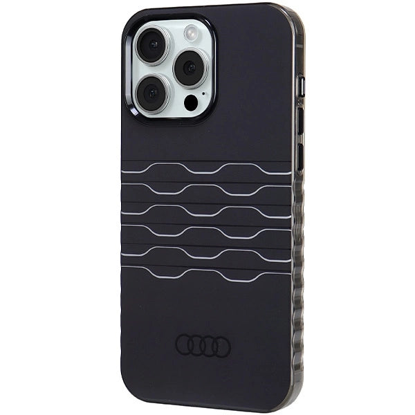 Audi IML Hard Case with MagSafe for iPhone 15 Pro Max 6.7" Black - AU-IMLMIP15PM-A6/D3-BK
