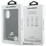 Karl Lagerfeld Karl & Choupette Head Pins Saffiano Case with MagSafe iPhone 17 6.3" Black - KLHMP17S6PFKCLK