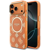 Guess IML Peony Dot Case with MagSafe for iPhone 17 Pro Max 6.9" Orange - GUHMP17X5HPOEDO