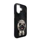 Nimmy Big Eye Cute Pet Pug Dog Case with MagSafe for iPhone 17 6.3" Black Grey - N-XDY-IP17-09-A