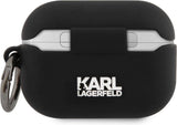 Karl Lagerfeld Silicone RSG Case for AirPods Pro Black - KLACAPSILRSGBK