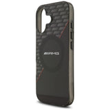 AMG Double Layer Transparent Rhombs Case with MagSafe for iPhone 17 6.3" Black Red - AMHMP17S24HRDKR