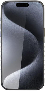 Audi Genuine Leather Hard Case with MagSafe for iPhone 15 Pro 6.1" Black/Red - AU-TPUPCMIP15P-R8/D3-RD