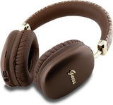 Guess GCube Metallic Script Logo On Ear Wireless Headphone Brown - GUBHK1GCTCSW