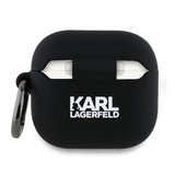 Karl Lagerfeld 3D Choupette Head Silicone Case for Airpods 4 Black - KLA4RUNCHK