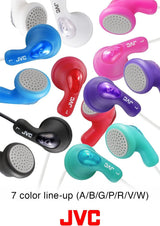 JVC Gumy Wired 3.5mm In Ear Stereo Headphones Peppermint Blue - HA-F14-AN-U