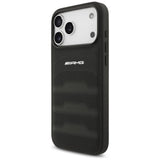 AMG Leather Debossed Lines Logo Case for iPhone 17 Pro Max 6.9" Black - AMHCP17XGSEBK