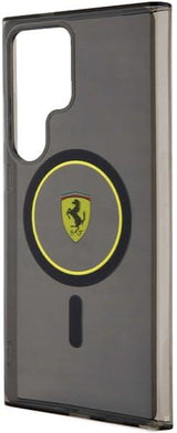 Ferrari IML Smoked Inner Circle Line Hard Case with MagSafe for Samsung Galaxy S24 Ultra 6.8" Black - FEHMS24LU3SMY