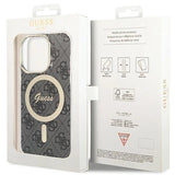 Guess IML 4G with MagSafe Hard Case for iphone 15 Pro 6.1" Black - GUHMP15LH4STK