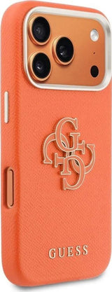 Guess FW Resin Big 4G Logo Case for iPhone 17 Pro 6.3" Orange - GUHCP17L5PS4RGGO