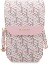 Guess Gcube Universal Phone Pouch with Strap Pink - GUWBHGCFSEP