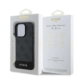 Guess PU 4G Stripe Case for iphone 16 Pro 6.3" Black - GUHCP16LG4GLGR