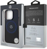Mercedes MB Double Layer BiColor Case with MagSafe for iPhone 16 Pro Max 6.9" Blue - MEHMP16X23HBIKV