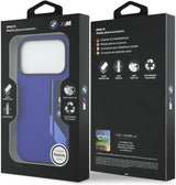 BMW M Series Silicone Vertical Logo Case with MagSafe for iPhone 17 Pro 6.3" Blue - BMHMP17L25SDBSV