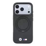 BMW Kevlar Case with 360 MagSafe Ring Stand for iPhone 17/18 Pro 6.3" Black - BMHMP18L26SWTKRSK