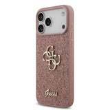 Guess PU Fixed Glitter Big 4G Metal Logo Case for iPhone 17 Pro Max 6.9" Pink - GUHCP17XHG4SGP