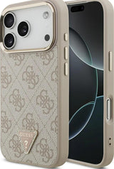 Guess 4G Triangle Logo Case with MagSafe for iPhone 17 Pro 6.3" Rose Gold - GUHMP17LP4GTDGMP