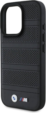 BMW M Perforated Stitched Line Case with MagSafe for iPhone 16 Pro Max 6.9" Black - BMHMP16X23PUSPK
