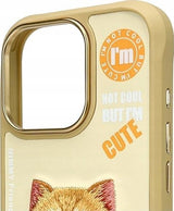 Nimmy Cool & Cute 2.0 Cat Case for iPhone 16 Pro Max 6.9" Khaki - N-KM-iP16-Pro-Max-05