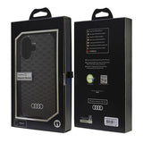 Audi IML Stitching Pattern Hardcase with MagSafe for iPhone 16 6.1" Black - AU-IMLMIP16-Q5/D3-BK