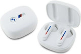 BMW M Sports Bluetooth Headphones TWS Docking Station with Printed Logo White - BMBEMIATP20LOH