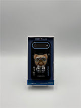 Nimmy Cool & Cute 2.0 Little Rich Tycoon Dog Case with MagSafe Stand for iPhone 17 Air 6.5" Black Blue - N-YJKM-CXZJZH-IP17-AIR-07