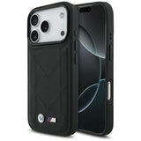 BMW M Quilted Logo Case with MagSafe for iPhone 17 Pro 6.3" Black - BMHMP17L25PSECHK